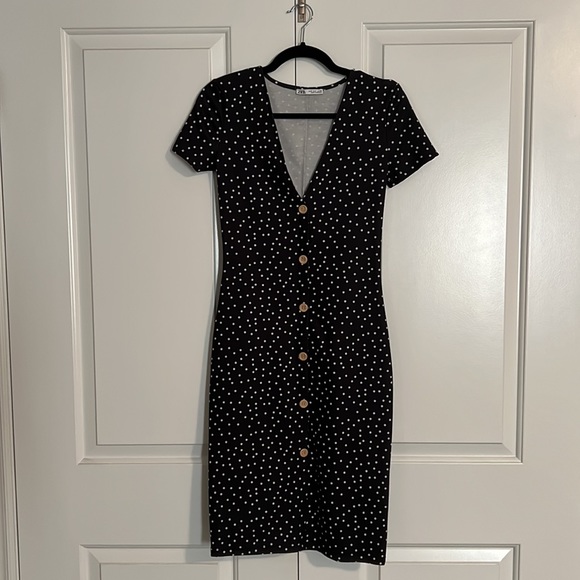 EUC Zara Polka Dot Midi Dress, size Small - Picture 4 of 4